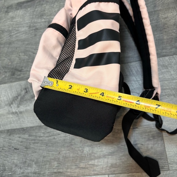 Adidas Originals Trefoil Backpack Pastel Pink/Peach School Bag Travel Streetwear - Picture 8 of 15